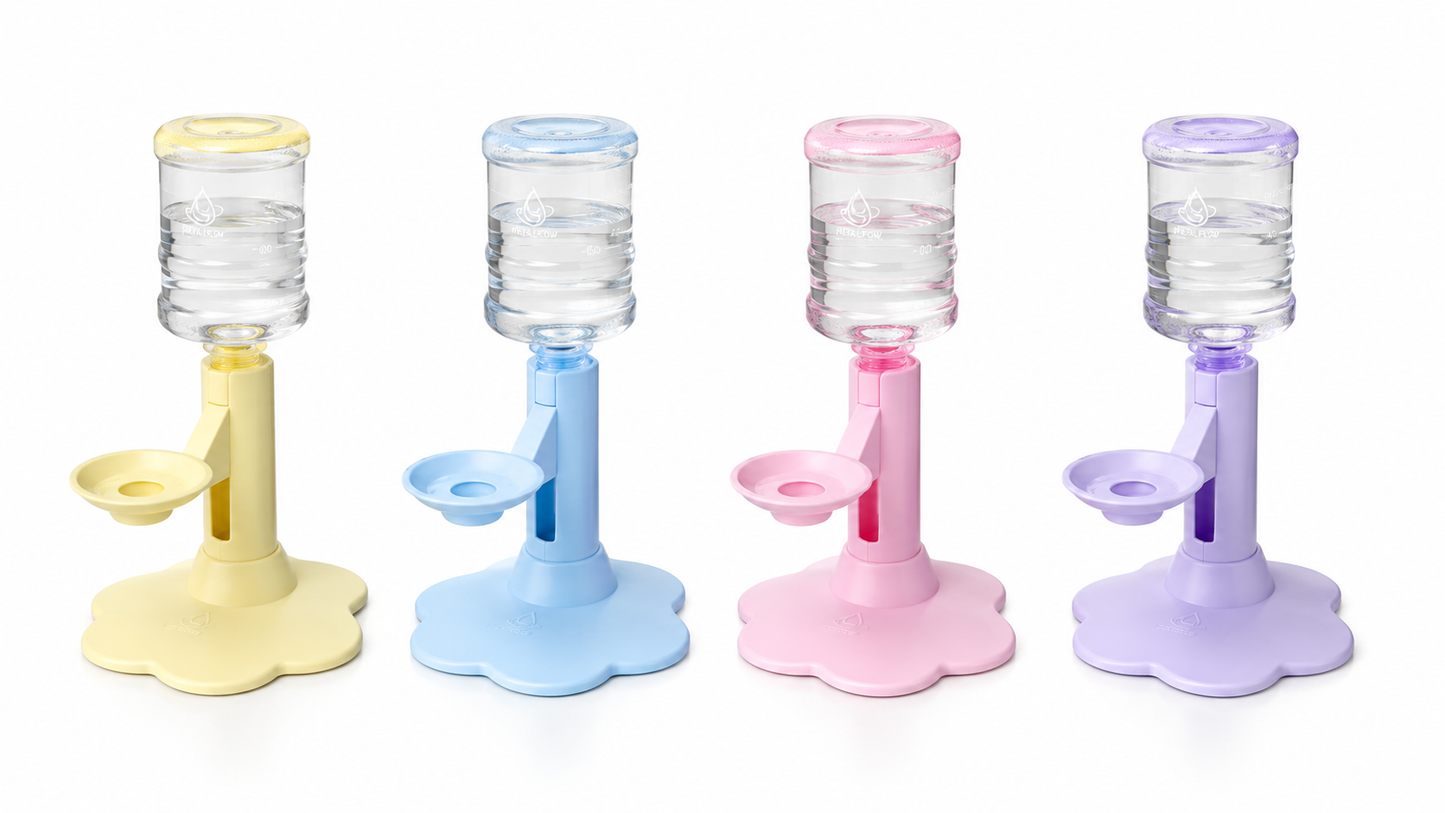 Fontaine Fleur violet flat lay