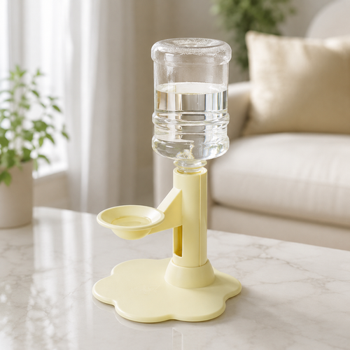 Fontaine Fleur jaune lifestyle