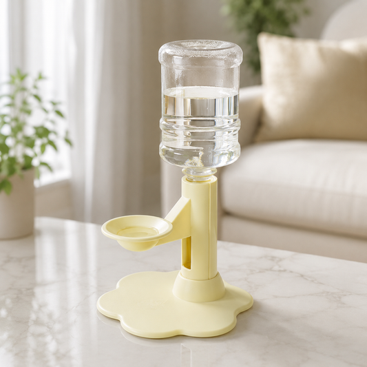 Fontaine Fleur jaune lifestyle