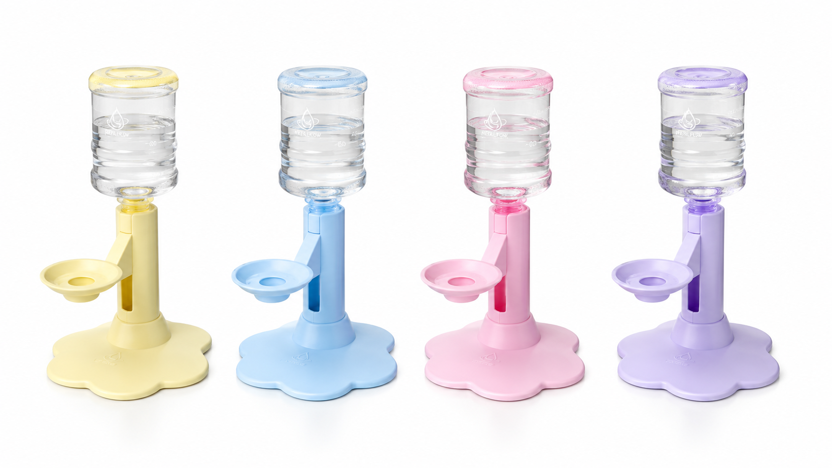 Fontaine Fleur violet flat lay