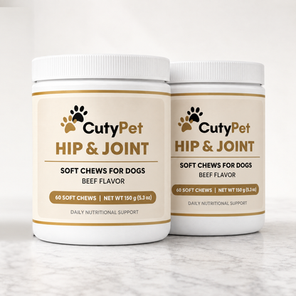 Deux pots de friandises CutyPet Hip & Joint